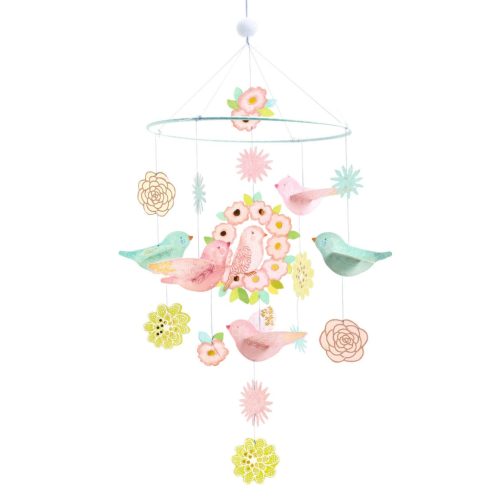 DJECO Szélmobil függődísz - Tavaszi madárkák - Spring Birds