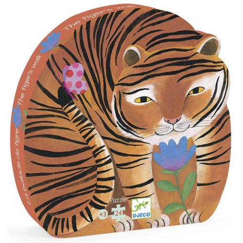 DJECO - A tigris sétája - The tiger's walk - formadobozos puzzle