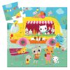 Formadobozos puzzle - Fagyis kocsi, 16 db-os - Ice cream truck