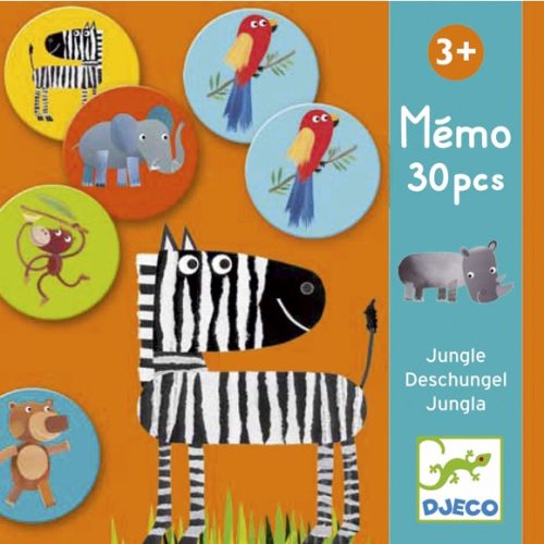 DJECO - Memo Jungle - Dzsungel állatok - memóriajáték