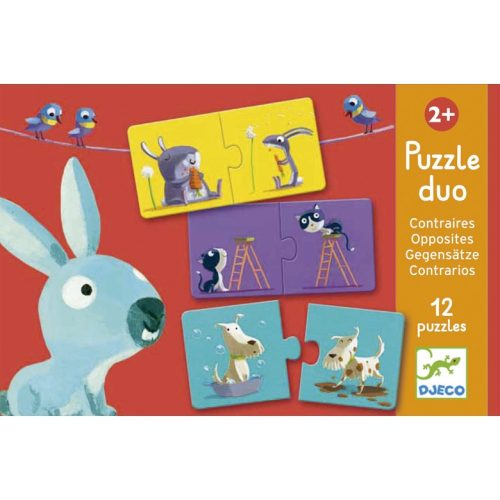 DJECO - Opposites - Ellentétek - párosító puzzle
