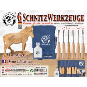 Fafaragó vésőkészlet, 6 részes, új Fafaragó vésőkészlet, 6 részes, új
