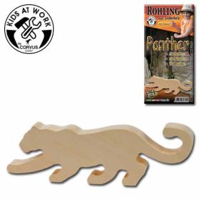 Fafaragás - Párduc figura körbevágva Fafaragás - Párduc figura körbevágva