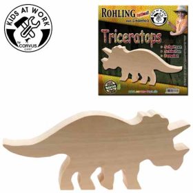 Fafaragás - Triceratops figura körbevágva Fafaragás - Triceratops figura körbevágva