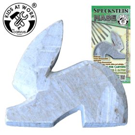 Kőszobrászat - Szappankő nyúl készítés Kőszobrászat - Szappankő nyúl készítés