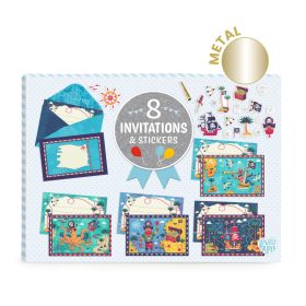 Meghívó készlet - Kalóz parti - All aboard! Meghívó készlet - Kalóz parti - All aboard!