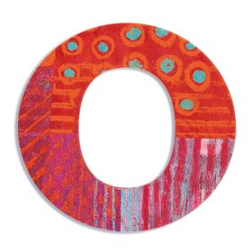 Dekorbetű - O - Peacock letter Dekorbetű - O - Peacock letter