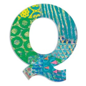 Dekorbetű - Q - Peacock letter Dekorbetű - Q - Peacock letter