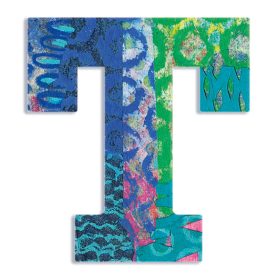 Dekorbetű - T - Peacock letter Dekorbetű - T - Peacock letter