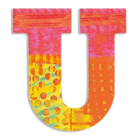 Dekorbetű - U - Peacock letter Dekorbetű - U - Peacock letter