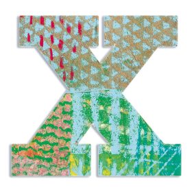 Dekorbetű - X - Peacock letter Dekorbetű - X - Peacock letter