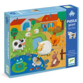 Óriás puzzle - Tanyasi állatsimogató, 12+8 db-os - Tactile farm puzzle   Óriás puzzle - Tanyasi állatsimogató, 12+8 db-os - Tactile farm puzzle