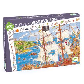 Megfigyeltető puzzle - Kalózok, 100 db-os - Pirates Megfigyeltető puzzle - Kalózok, 100 db-os - Pirates