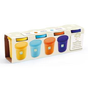 Gyurma - Pillegyurma 4 színben - 4 tubs of play dough, Plain flour   Gyurma - Pillegyurma 4 színben - 4 tubs of play dough, Plain flour