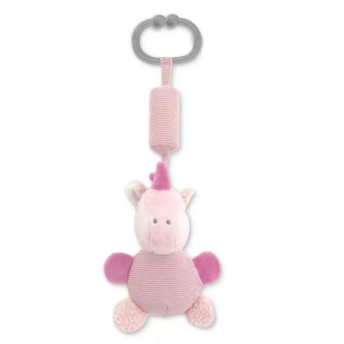 Lorelli Toys Campanula plüss babakocsi játék – Pink Unikornis