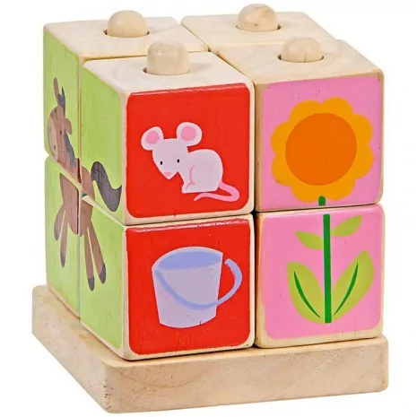 Montesszori képkirakó /4 rudas/