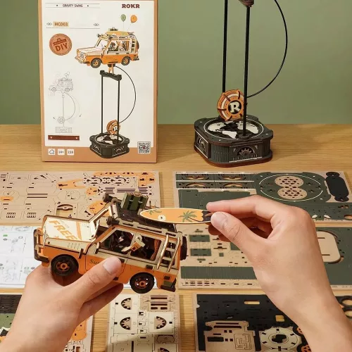 ROKR 3D fa puzzle - Kalandjáró lengő terepjáró