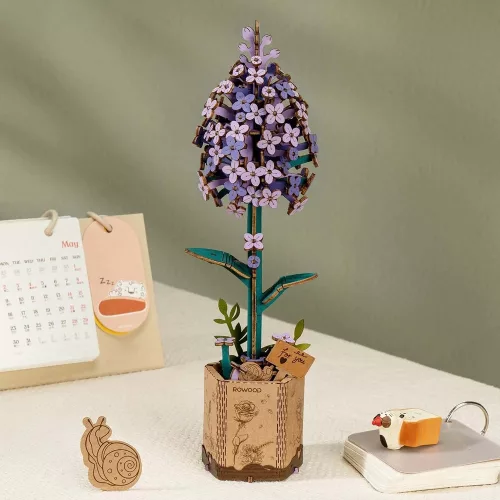 Rowood 3D fa puzzle virág - Orgona