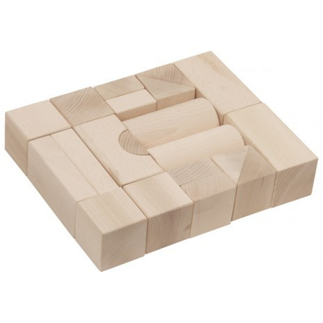 Építőkocka /5 cm-es, natúr/