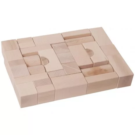 Építőkocka /4 cm-es, natúr/