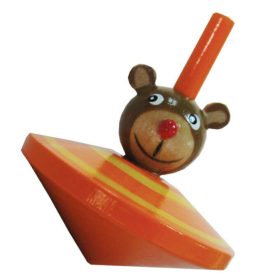 Pörgettyű állatfejes (maci, narancs) Pörgettyű állatfejes (maci, narancs)