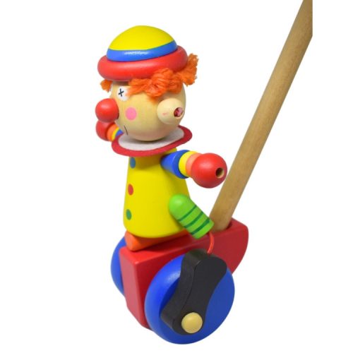 Tologatós bohóc (kék kerékkel)