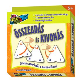 Összeadás - kivonás oktató háromszög kártyajáték Összeadás - kivonás oktató háromszög kártyajáték