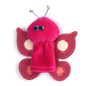 Plüss ujjbáb (pillangó, rózsaszín) Plüss ujjbáb (pillangó, rózsaszín)