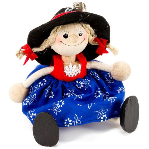 Rugós figura (fekete kalapos lány)