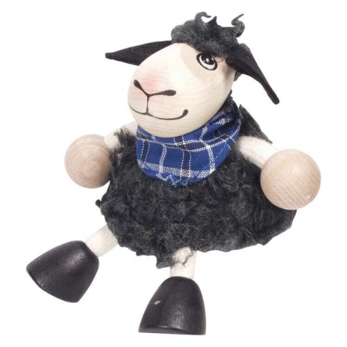 Rugós figura (fekete bárány-fiú)