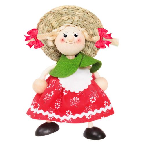 Rugós figura (magyar ruhás lány)