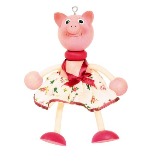 Rugós figura (malac-lány)