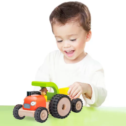Játék traktor utánfutóval (W)