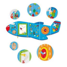 Összetett készségfejlesztő játék / falra szerelhető, repülőgép/ Összetett készségfejlesztő játék / falra szerelhető, repülőgép/