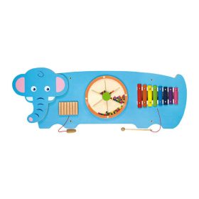 Falra szerelhető logikai játék, matatófal (elefánt) Falra szerelhető logikai játék, matatófal (elefánt)