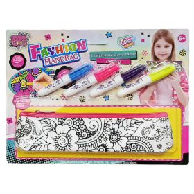 Kifesthető tolltartó filctollakkal Kifesthető tolltartó filctollakkal