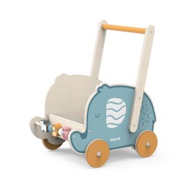 Label-Label - fa járássegítő, építőelemekkel - kék Label-Label - fa járássegítő, építőelemekkel - kék