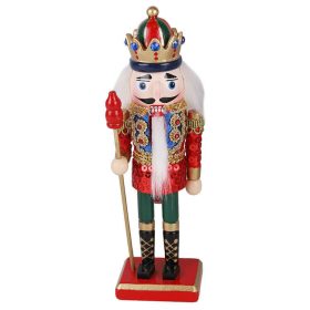 Diótörő (arany díszes piros-kék színű, kő berakású, flitteres ruhában)   Diótörő (arany díszes piros-kék színű, kő berakású, flitteres ruhában)