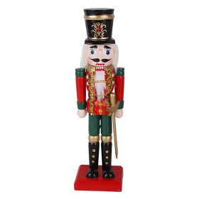 Diótörő (zöld-piros színű ruhában, fekete, arany mintás, piros drágakő berakású kalappal)   Diótörő (zöld-piros színű ruhában, fekete, arany mintás, piros drágakő berakású kalappal)