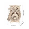 Baglyos óra - 3D modell ( 3D puzzle)