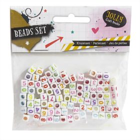 Kocka gyöngy, fehér (96db-os, számos) Kocka gyöngy, fehér (96db-os, számos)