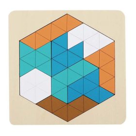 Fa tetrisz játék (négyszög, kék-narancs) Fa tetrisz játék (négyszög, kék-narancs)