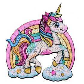 Fa puzzle, színes A3 méretű (unikornis) Fa puzzle, színes A3 méretű (unikornis)