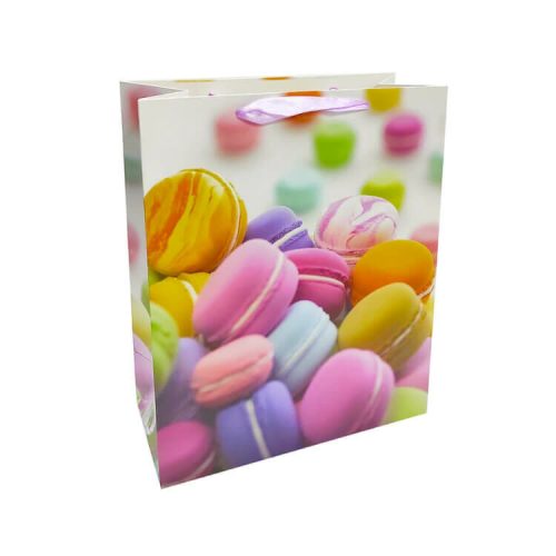Ajándéktasak - kicsi (színes macaronok)