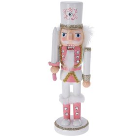 Diótörő (rózsaszín, karddal, 25 cm-es) Diótörő (rózsaszín, karddal, 25 cm-es)