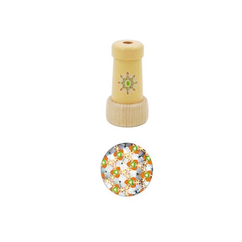 Kaleidoszkóp pasztell színben - sárga