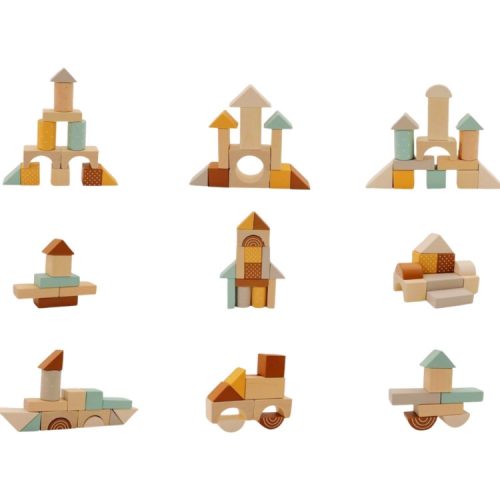 25 db-os építőkocka kiskocsiban