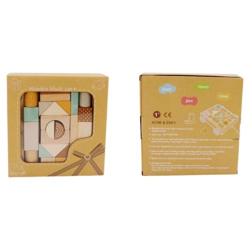 25 db-os építőkocka kiskocsiban