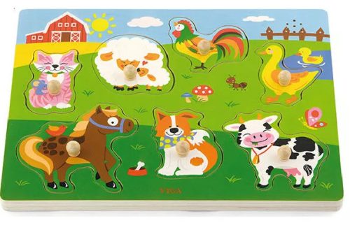Hangot adó fogantyús puzzle
