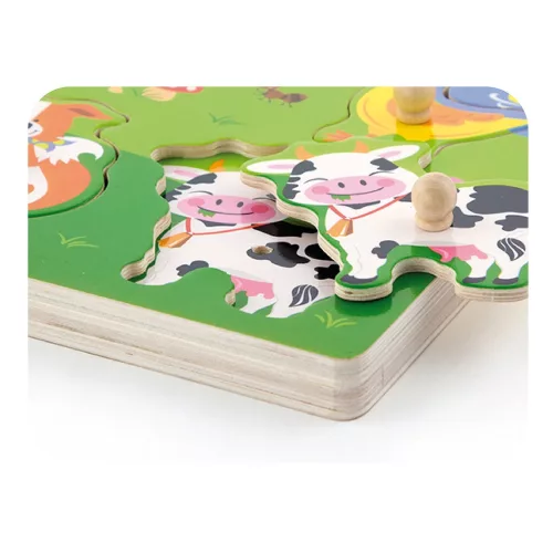 Hangot adó fogantyús puzzle